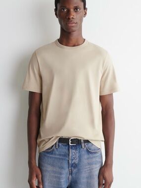 COS Men's Crewneck Tee in Beige